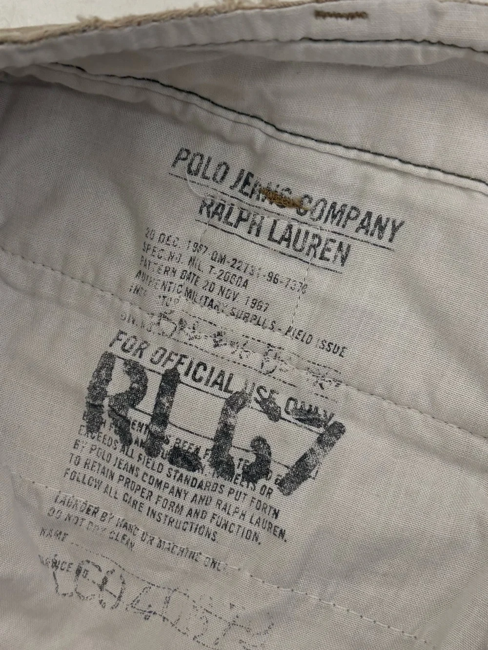 Polo‎ Jeans Company Ralph Lauren Size 34 Tan Shorts Preppy Y2K Relaxed Neutral
